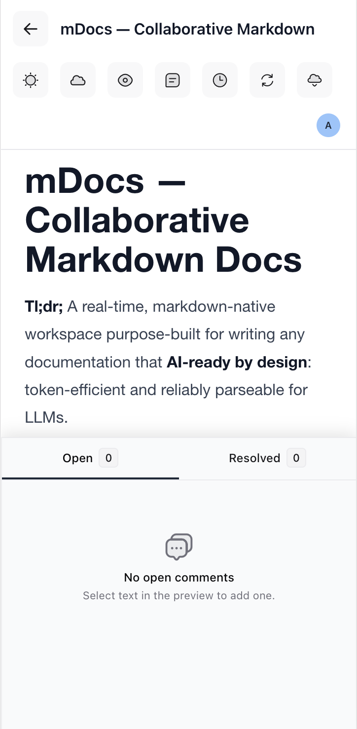 mDocs document preview